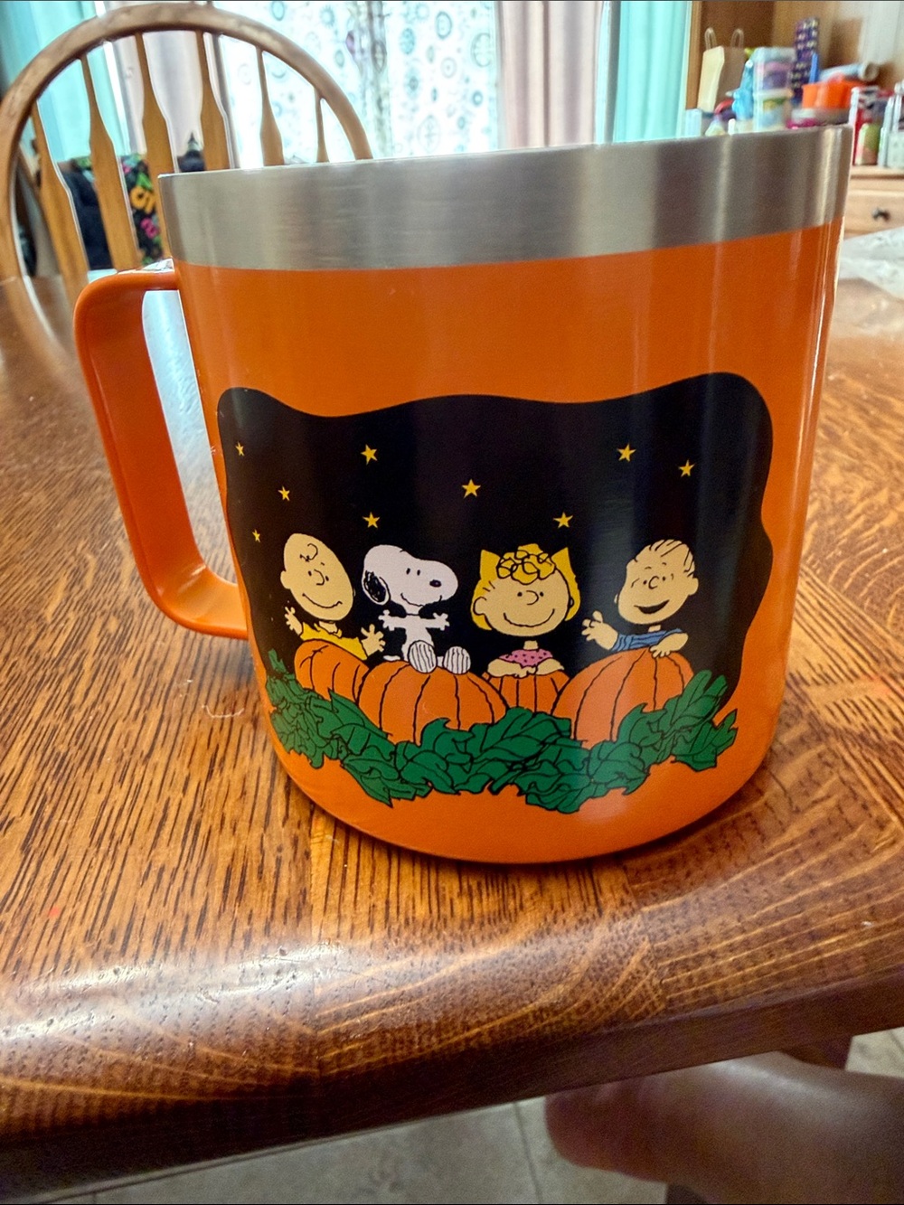 Gibson Orange Snoopy Pumpkin Party Cooler - Licensed Peanuts Design